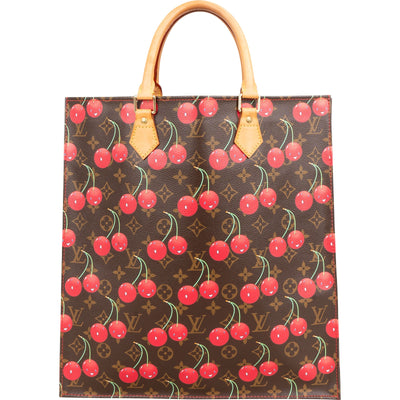 Louis Vuitton Limited Monogram Murakami Cerises Cherry Sac Plat Handbag