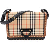 Burberry Vintage Check Studded D-Ring Crossbody Bag