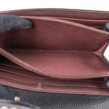 Chanel Quilted Caviar Leather Classic Flap Wallet
