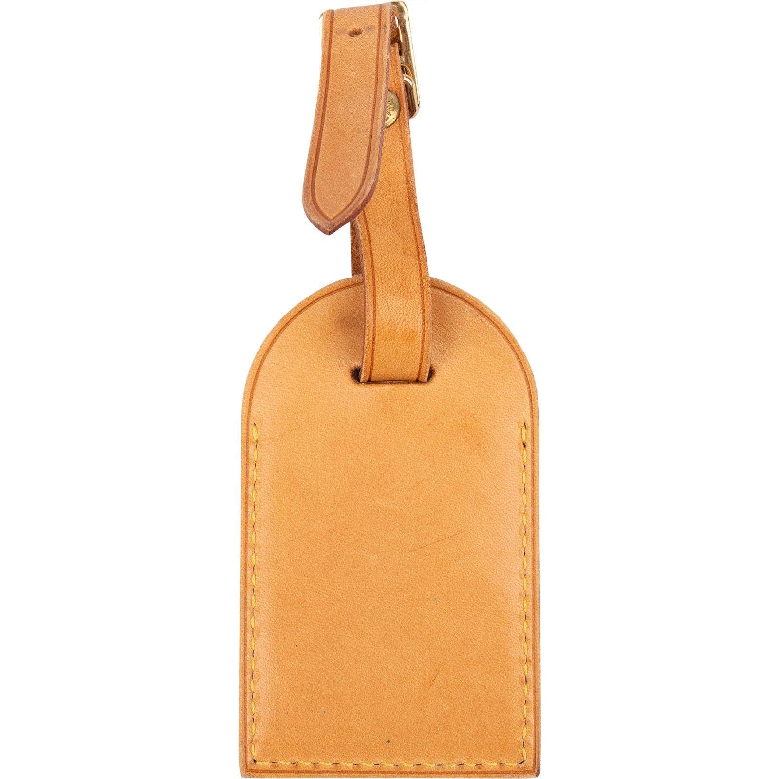 [🔄️B10 / F49] Louis Vuitton Vachetta Leather Luggage Tag - vintageandkickz