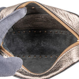 Valentino Garavani Metallic Grained Leather Rockstud Camera Crossbody Bag