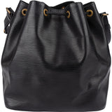 Louis Vuitton Noir Epi Leather Sac Noé Petit Shoulder Bag