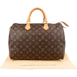 Louis Vuitton Monogram Canvas Speedy 35 Handbag