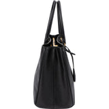 Prada Black Saffiano Leather Galleria Handbag