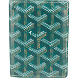 Goyard Green Goyardine Monogram Cover Card Holder
