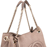 Gucci Granied Leather Soho Chain Tote Shoulder Bag