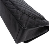 Chanel Quilted Caviar Leather Palladium Maxi Single Flap Crossbody Bag