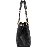 Chanel Quilted Caviar Leather Grand Shopping Tote Shoulder Bag