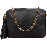 Chanel Quilted Lambskin CC Camera Crossbody Shoulder Bag