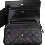 Chanel Quilted Lambskin Wallet on Chain Crossbody Bag