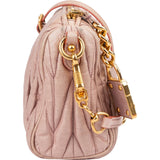 Miu Miu Matelassé Nappa Leather Shoulder Bag