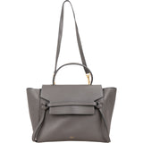 Céline Grey Leather Grained Calfskin Belt Bag Handbag