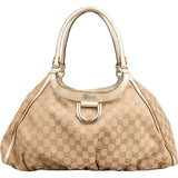 Gucci Monogram GG Canvas Abbey D-Ring Hobo Shoulder Bag