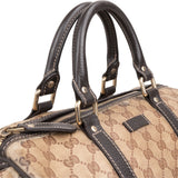 Gucci Monogram GG Coated Canvas Boston Handbag