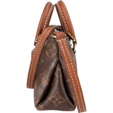Louis Vuitton Monogram Canvas Noir Leather Nano Pallas Crossbody Handbag
