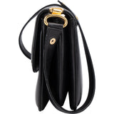 Celine Black Leather Triomphe Shoulder Bag - vintageandkickz