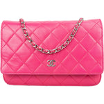 [🔄️B20 / F18] Chanel Quilted Lambskin Wallet on Chain Crossbody Bag - vintageandkickz