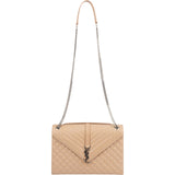 Yves Saint Laurent Grain De Poudre Matelassé Large Envelope Crossbody Bag