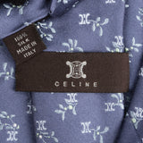 Celine Mistletoe Motif Pattern Silk Tie Krawatte