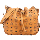 MCM Monogram Visetos Drawstring Bucket Crossbody Bag
