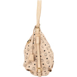 MCM Monogram Visetos Hobo Shoulder Bag