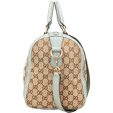 Gucci Monogram GG Canvas Vintage Web Boston Bag Handbag