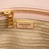 Prada Pink Saffiano Leather Galleria Handbag