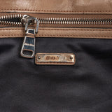 Miu Miu Vitello Lux Leather Satchel Shoulder Bag