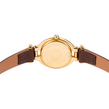 Fendi Gold Tone Leather Classic Oval 640 L Woman Watch