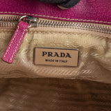 Prada Leather Semitracolla Triangle Shoulder Bag
