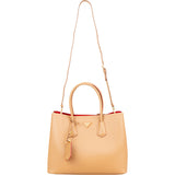 Prada Saffiano Leather Double Handbag