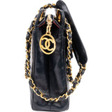 Chanel Quilted Lambskin 24K Gold Vintage Front Pocket Camera Shoulder Bag