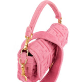 Fendi Limited Pink Terry Cloth Baguette Handbag