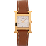 Hermès Gold Tone Heure H HH1.201 Watch