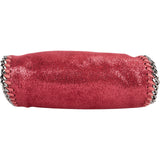 Stella McCartney Metallic Shaggy Mini Falabella Fold Over Tote Crossbody Handbag