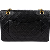 Chanel Quilted Lambskin 24K Gold Medium Double Flap Shoulder Bag
