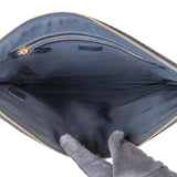Chanel Tweed Glitter Denim CC Clutch