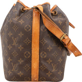 Louis Vuitton Monogram Canvas Sac Noé Petit Shoulder Bag