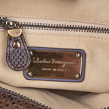 Salvatore Ferragamo Python Marisa Satchel Shoulder Bag