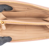Prada Saffiano Leather Zip Around Wallet