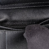 Yves Saint Laurent Grained Matelassé Leather Portefeuille Famme Compact Zip Around Wallet