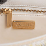 Chanel Sequin Multicolor Striped Small Single Flap Crossbody Bag