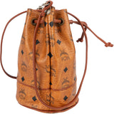 MCM Monogram Visetos Drawstring Bucket Crossbody Bag