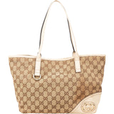 Gucci Monogram GG Canvas Abbey Interlocking GG Tote Shoulder Bag