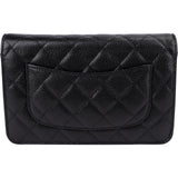 Chanel Quilted Caviar Leather Wallet on Chain Crossbody Bag