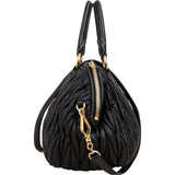 Miu Miu Matelassé Nappa Leather Bowler Handbag