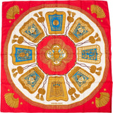 Hermès Poste et Cavalerie Silk Carre 90 Scarf Tuch