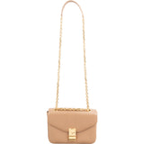 Celine Calfskin Classic Box Medium C Lock Crossbody Bag