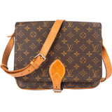 Louis Vuitton Monogram Canvas Cartouchière GM Crossbody Bag - vintageandkickz