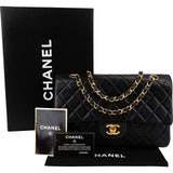Chanel Quilted Lambskin 24K Gold Medium Double Flap Shoulder Bag